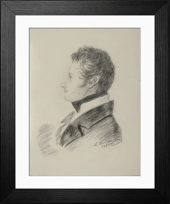 Framed Print : Portrait of Count Matvey Yuryevich Vilyegorsky (1794-1866), 1821. Artist: Bramson, Ludwig (Leo) (?-1853) Framed Print : Portrait of Count Matvey Yuryevich Vilyegorsky (1794-1866), 1821. Artist: Bramson, Ludwig (Leo) (?-1853)