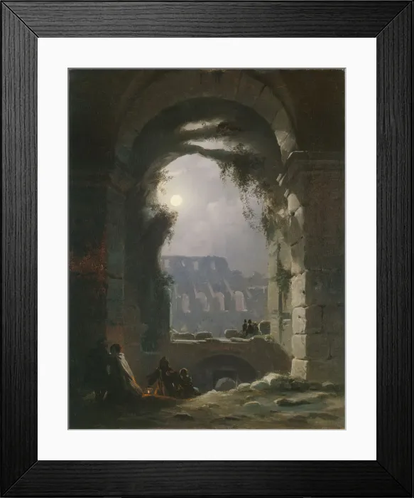 Framed Print : The Colosseum In the Night, Early 1830s. Artist: Carus, Carl Gustav (1789-1869) Framed Print : The Colosseum In the Night, Early 1830s. Artist: Carus, Carl Gustav (1789-1869)