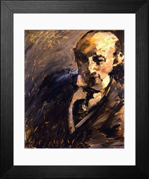 Framed Print : Portrait of Alfred Kuhn, 1923. Artist: Corinth, Lovis (1858-1925) Framed Print : Portrait of Alfred Kuhn, 1923. Artist: Corinth, Lovis (1858-1925)