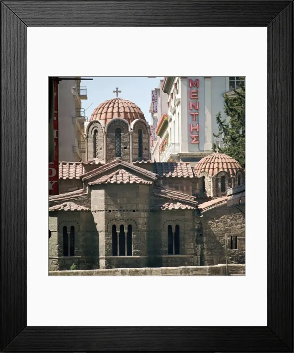 Framed Print : Byzantine church of Agios Eleptherios in Athens, 11th century Framed Print : Byzantine church of Agios Eleptherios in Athens, 11th century