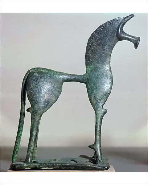 Archaic bronze figure of a horse, 6th century BC