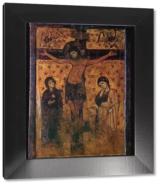 Byzantine icon of the Crucifixion