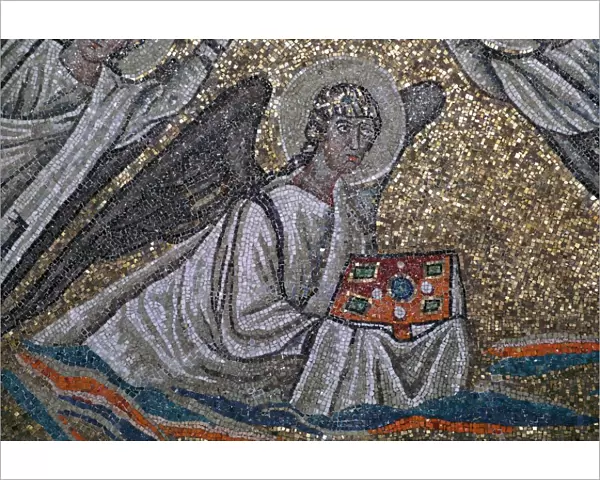 Mosaic of an angel, 6th century