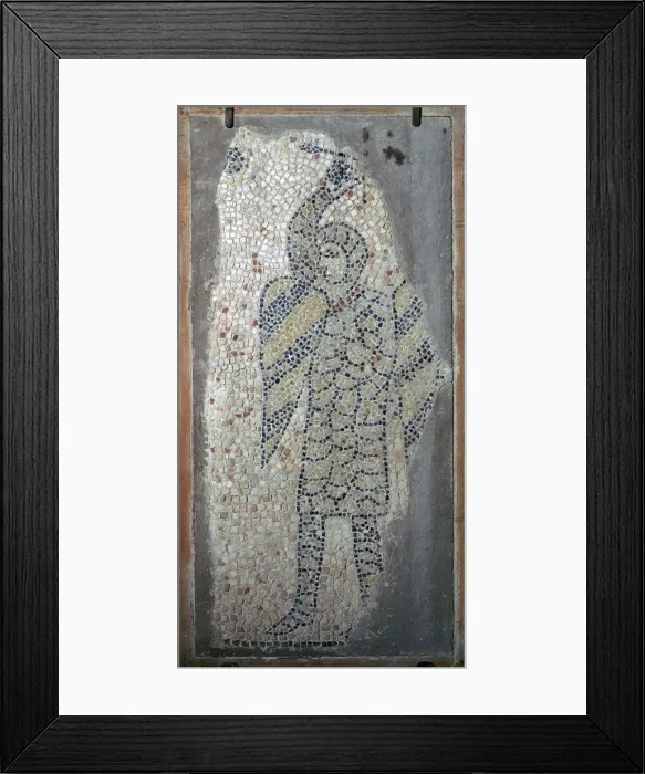 Framed Print : Mosaic of a crusader from the fourth Crusade, 13th century Framed Print : Mosaic of a crusader from the fourth Crusade, 13th century