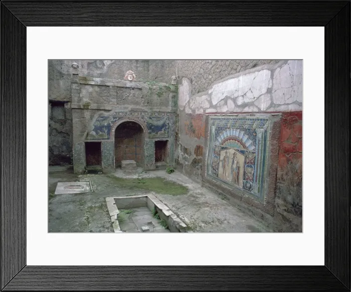 Framed Print : The house of Neptune and Amphitrite in Herculaneum, 1st century Framed Print : The house of Neptune and Amphitrite in Herculaneum, 1st century