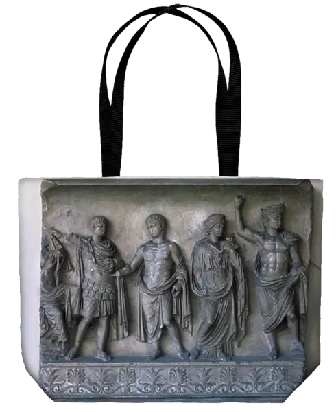 Roman relief of the apotheosis of Augustus, 1st century BC