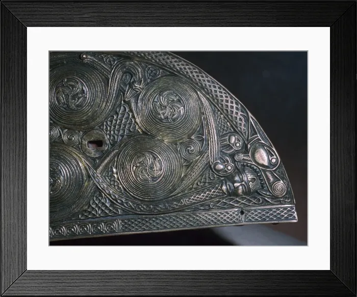 Framed Print : Detail of a Celtic reliquary, 8th century Framed Print : Detail of a Celtic reliquary, 8th century