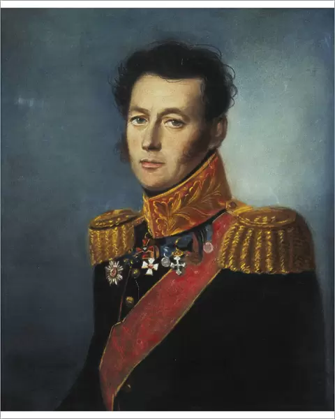 Portrait of General Ivan Skobelev (1778-1849), 1826. Artist: Bardou, Karl Wilhelm (1750s-after 1842)