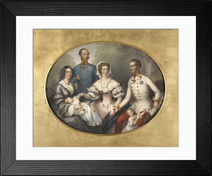 Framed Print : The Emperor Family of Austria, 1856. Artist: Bayer, Joseph (1820-1879) Framed Print : The Emperor Family of Austria, 1856. Artist: Bayer, Joseph (1820-1879)