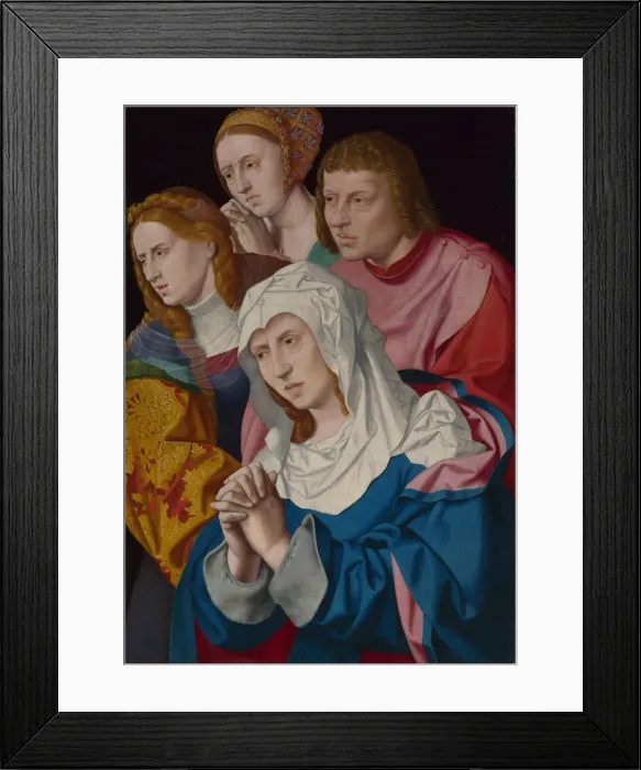 Framed Print : The Virgin, Saint John, Saint Mary Magdalene and a Holy Woman, c. 1535. Artist: Bruyn, Bartholomaeus (Barthel), the Elder (1493-1555) Framed Print : The Virgin, Saint John, Saint Mary Magdalene and a Holy Woman, c. 1535. Artist: Bruyn, Bartholomaeus (Barthel), the Elder (1493-1555)
