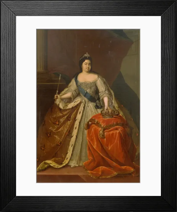 Framed Print : Portrait of Empress Catherine I. (1684-1727). Artist: Buchholz, Heinrich (1735-1780) Framed Print : Portrait of Empress Catherine I. (1684-1727). Artist: Buchholz, Heinrich (1735-1780)