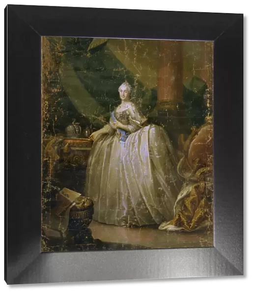 Portrait of Empress Catherine II (1729-1796), 1765. Artist: Buchholz, Heinrich (1735-1780)