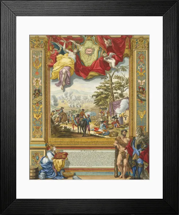 Framed Print : Siege of Mons by the Allied Troops in 1709, Early 18th cen Artist: Corvinus, Johann August (1683-1738) Framed Print : Siege of Mons by the Allied Troops in 1709, Early 18th cen Artist: Corvinus, Johann August (1683-1738)