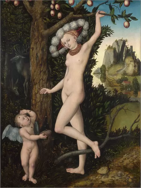 Cupid complaining to Venus, c. 1525. Artist: Cranach, Lucas, the Elder (1472-1553)