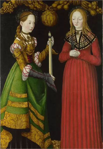 Saints Genevieve and Apollonia, 1506. Artist: Cranach, Lucas, the Elder (1472-1553)