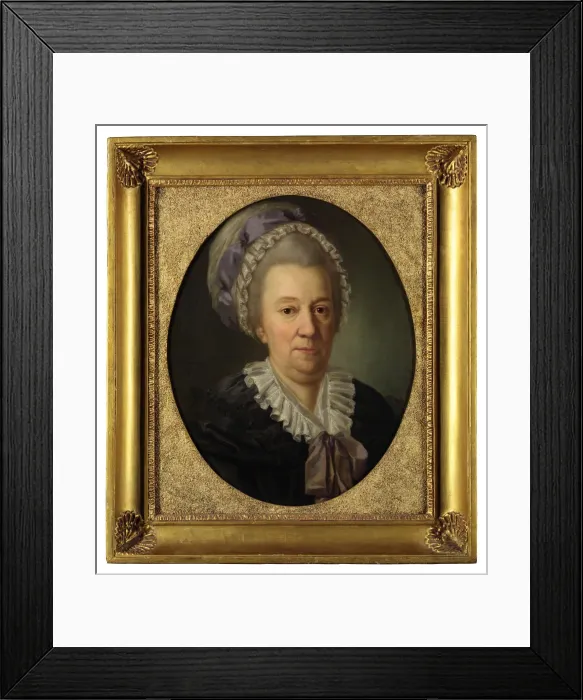 Framed Print : Portrait of Princess Yekaterina Ivanovna Cherkasova (1727-1797), nee Hedvig Elisabeth von Biron, 1781. Artist: Darbes, Joseph Friedrich August (1747-1810) Framed Print : Portrait of Princess Yekaterina Ivanovna Cherkasova (1727-1797), nee Hedvig Elisabeth von Biron, 1781. Artist: Darbes, Joseph Friedrich August (1747-1810)