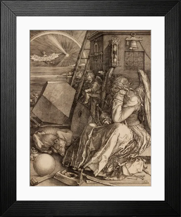 Framed Print : Melencolia I, 1514. Artist: Durer, Albrecht (1471-1528) Framed Print : Melencolia I, 1514. Artist: Durer, Albrecht (1471-1528)