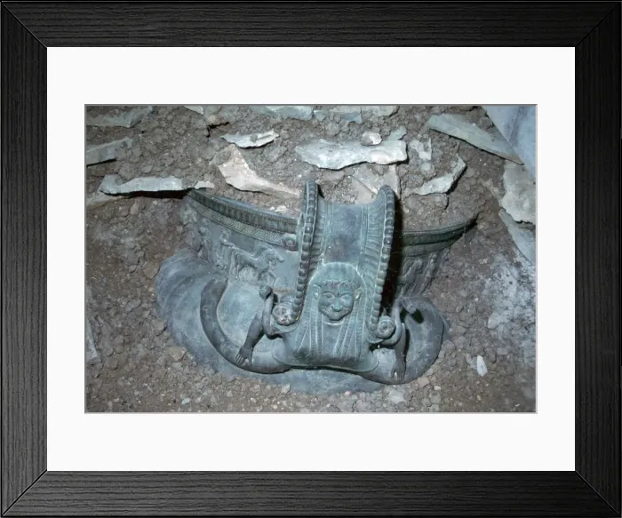 Framed Print : Reconstruction of the discovery of the krater of Vix Framed Print : Reconstruction of the discovery of the krater of Vix
