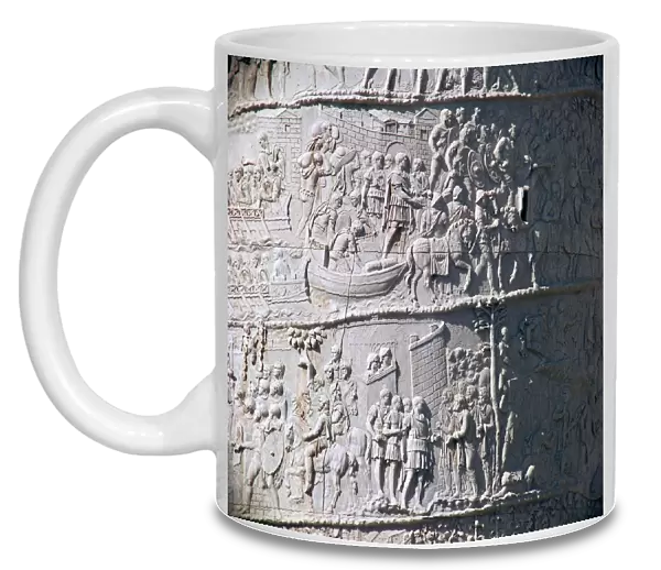 Scene from Trajans column, showing the Dacian wars, 2nd century
