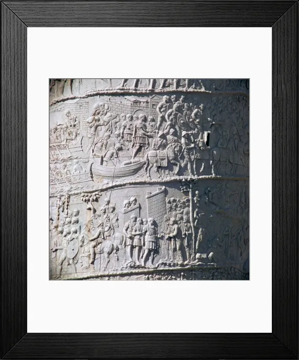 Framed Print : Scene from Trajans column, showing the Dacian wars, 2nd century Framed Print : Scene from Trajans column, showing the Dacian wars, 2nd century