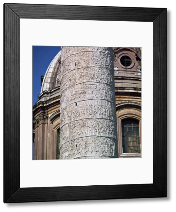 Framed Print : Shot of Trajans column, showing the Dacian wars, 2nd century Framed Print : Shot of Trajans column, showing the Dacian wars, 2nd century