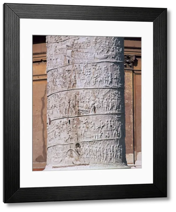 Framed Print : Shot of Trajans column, showing the Dacian wars, 2nd century Framed Print : Shot of Trajans column, showing the Dacian wars, 2nd century