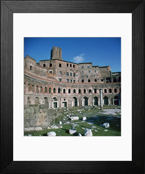 Framed Print : View of Trajans Market, 1st century. Artist: Apollodorus of Damascus Framed Print : View of Trajans Market, 1st century. Artist: Apollodorus of Damascus