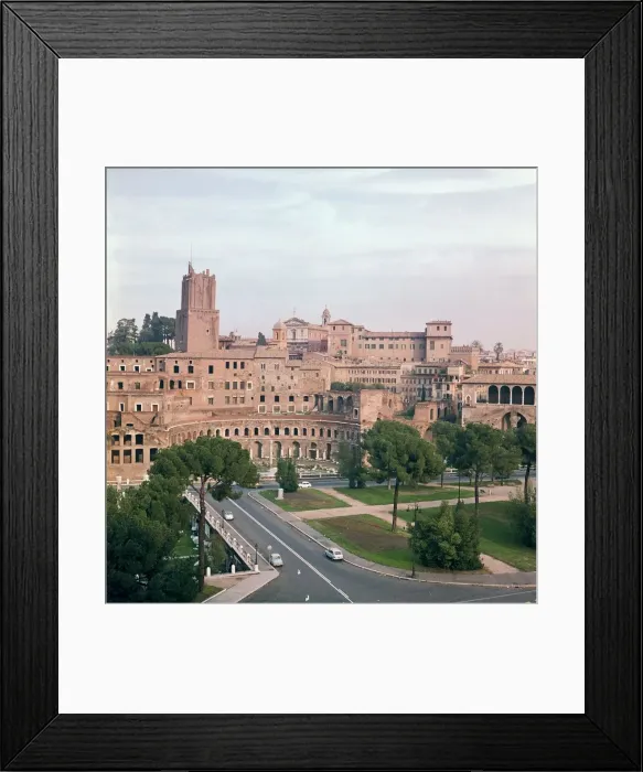 Framed Print : View of Trajans market from the forum of Trajan. Artist: Apollodorus of Damascus Framed Print : View of Trajans market from the forum of Trajan. Artist: Apollodorus of Damascus