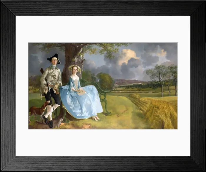 Framed Print : Mr and Mrs Andrews, 1750. Artist: Gainsborough, Thomas (1727-1788) Framed Print : Mr and Mrs Andrews, 1750. Artist: Gainsborough, Thomas (1727-1788)