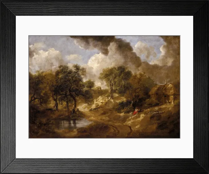 Framed Print : Landscape in Suffolk, ca 1748. Artist: Gainsborough, Thomas (1727-1788) Framed Print : Landscape in Suffolk, ca 1748. Artist: Gainsborough, Thomas (1727-1788)