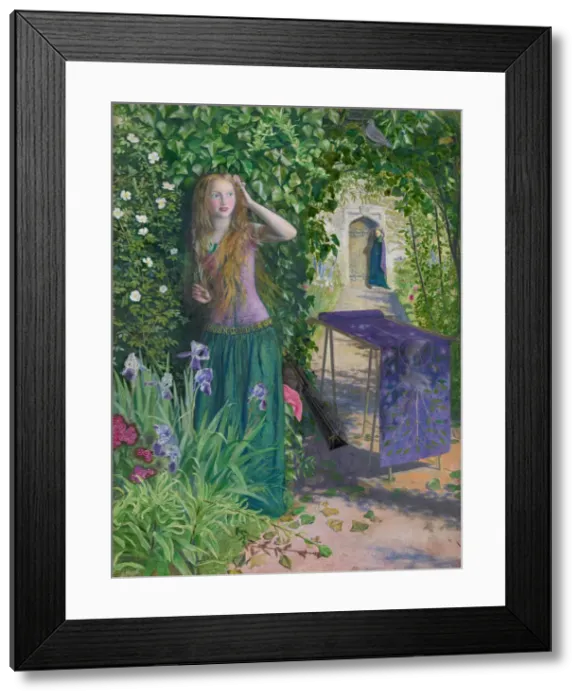 Framed Print : Fair Rosamund, 1854. Artist: Hughes, Arthur (1832-1915) Framed Print : Fair Rosamund, 1854. Artist: Hughes, Arthur (1832-1915)