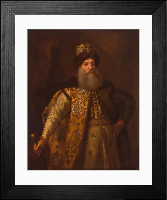 Framed Print : Portrait of the Ambassador Pyotr Ivanovich Potyomkin (1617-1700), 1682. Artist: Kneller, Sir Godfrey (1646-1723) Framed Print : Portrait of the Ambassador Pyotr Ivanovich Potyomkin (1617-1700), 1682. Artist: Kneller, Sir Godfrey (1646-1723)