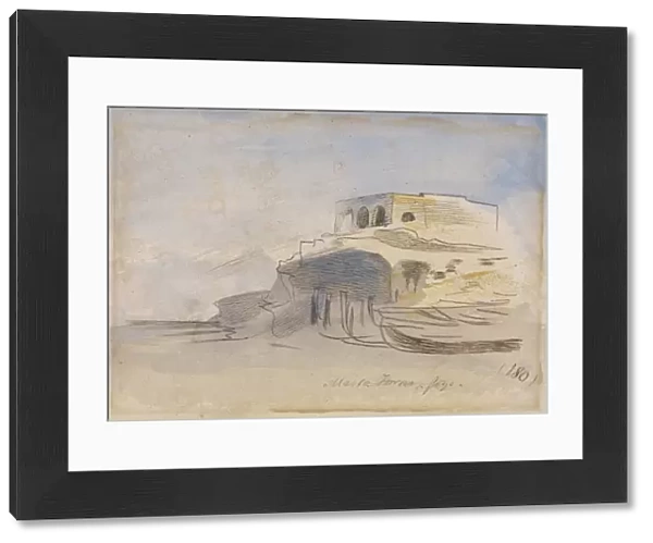Massa Forno, Gozo, Malta, 1866. Artist: Lear, Edward (1812-1888)