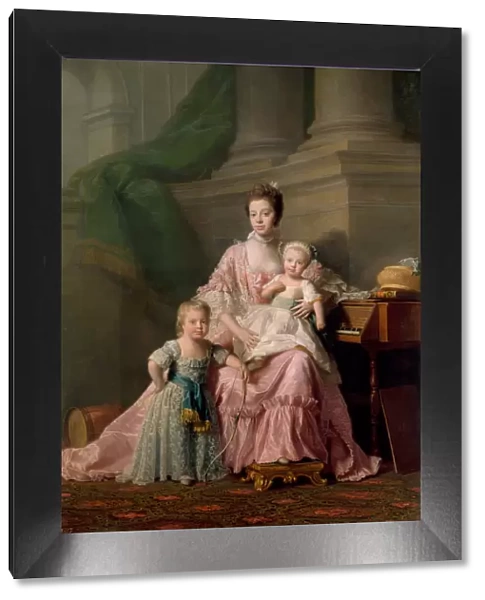 Queen Charlotte (1744-1818), with her Two Eldest Sons, 1769. Artist: Ramsay (1713-1784)