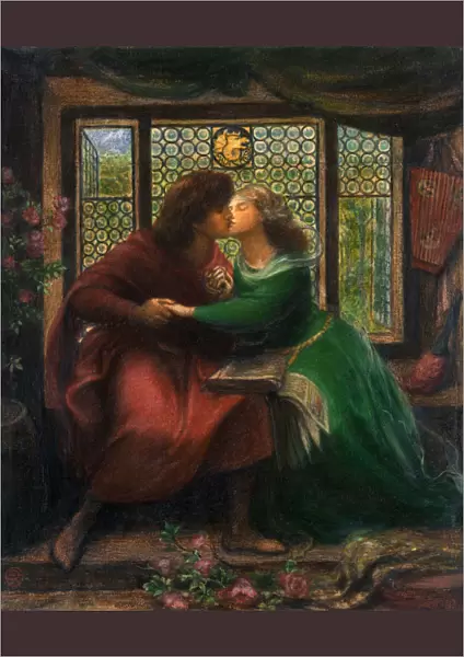 Paolo and Francesca da Rimini, 1867. Artist: Rossetti, Dante Gabriel (1828-1882)