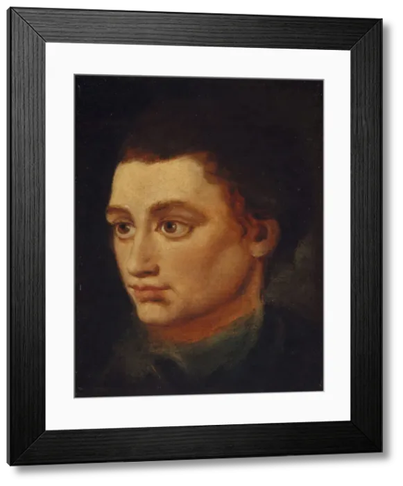 Framed Print : Robert Fergusson (1750-1774), 1772. Artist: Runciman, Alexander (1736-1785) Framed Print : Robert Fergusson (1750-1774), 1772. Artist: Runciman, Alexander (1736-1785)