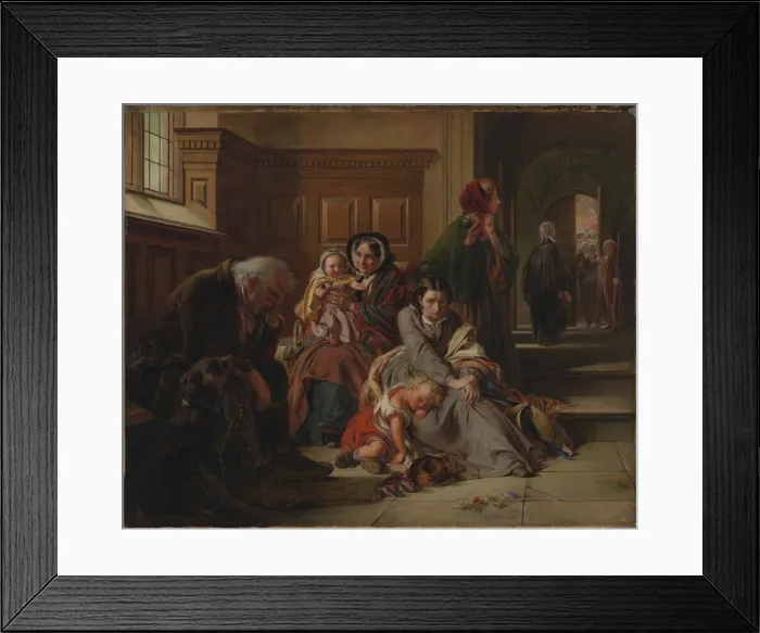 Framed Print : Waiting for the Verdict, 1859. Artist: Solomon, Abraham (1824-1862) Framed Print : Waiting for the Verdict, 1859. Artist: Solomon, Abraham (1824-1862)