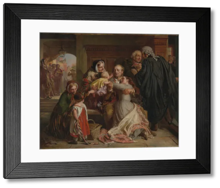 Framed Print : Not Guilty, 1859. Artist: Solomon, Abraham (1824-1862) Framed Print : Not Guilty, 1859. Artist: Solomon, Abraham (1824-1862)