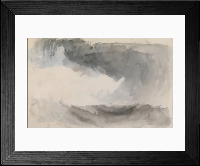 Framed Print : A storm at sea. Artist: Turner, Joseph Mallord William (1775-1851) Framed Print : A storm at sea. Artist: Turner, Joseph Mallord William (1775-1851)