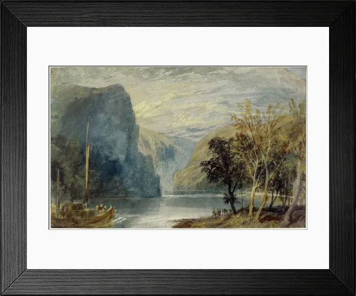 Framed Print : The Lorelei rock, 1817. Artist: Turner, Joseph Mallord William (1775-1851) Framed Print : The Lorelei rock, 1817. Artist: Turner, Joseph Mallord William (1775-1851)