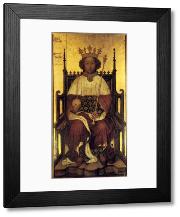 Framed Print : Portrait Richard II of England, ca 1390. Artist: Anonymous