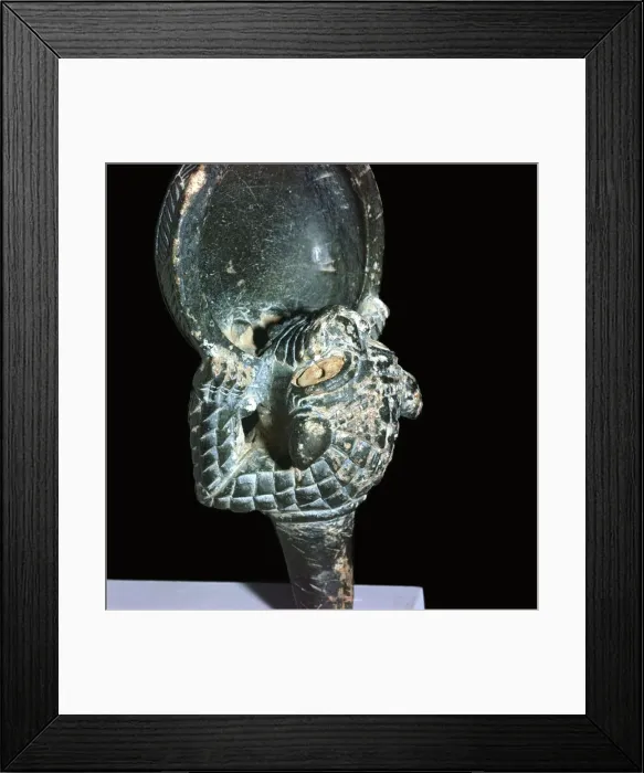 Framed Print : A styrite Syrian lion-bowl, 10th century BC Framed Print : A styrite Syrian lion-bowl, 10th century BC