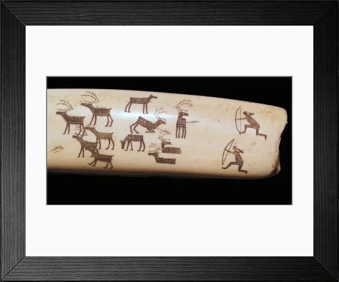 Framed Print : Inuit hunting scene Framed Print : Inuit hunting scene