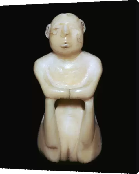 Inuit carving of a human figure, 19th century