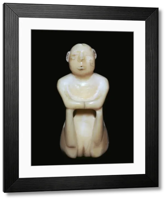 Framed Print : Inuit carving of a human figure, 19th century Framed Print : Inuit carving of a human figure, 19th century