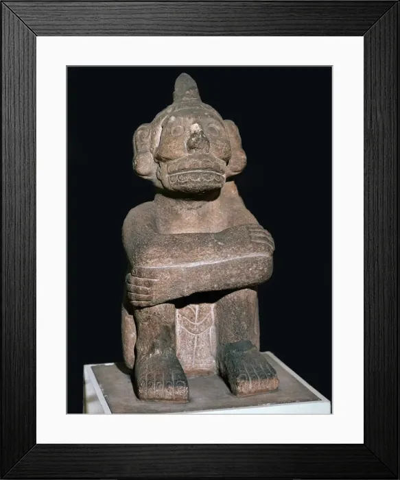 Framed Print : Pre-Columbian pottery statuette of the Mayan god Mictantecuan Framed Print : Pre-Columbian pottery statuette of the Mayan god Mictantecuan