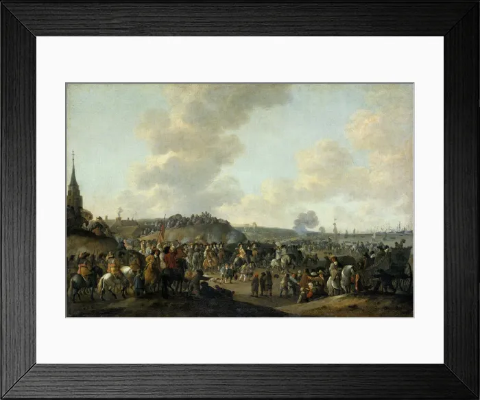 Framed Print : The departure of King Charles II of England from Scheveningen, 2 June 1660, 1683. Artist: Meijer, Hendrick de (1620-1689 / 98) Framed Print : The departure of King Charles II of England from Scheveningen, 2 June 1660, 1683. Artist: Meijer, Hendrick de (1620-1689 / 98)