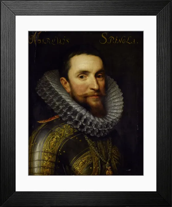 Framed Print : Portrait of Ambrosio Spinola (1569-1630), 1633. Artist: Mierevelt, Michiel Jansz. van (1566-1641) Framed Print : Portrait of Ambrosio Spinola (1569-1630), 1633. Artist: Mierevelt, Michiel Jansz. van (1566-1641)
