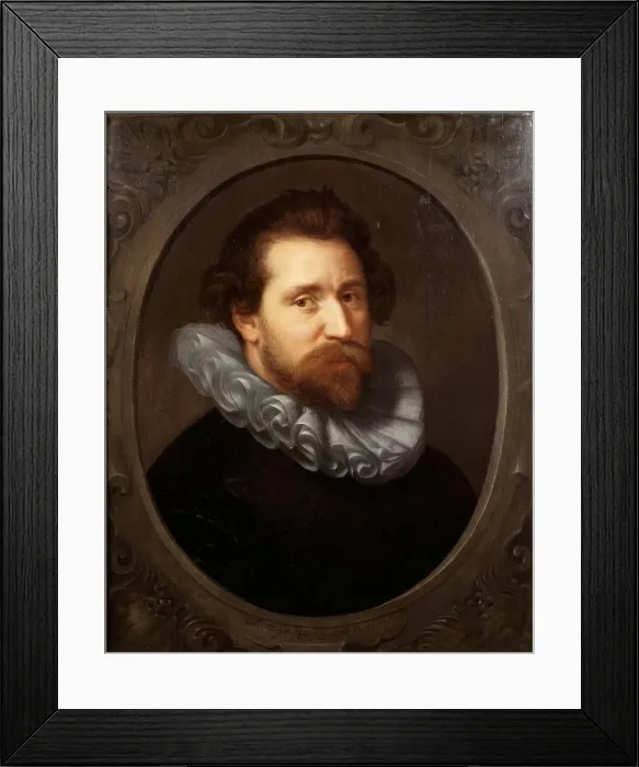 Framed Print : Portrait of Abraham Bloemaert (1566-1651), 1609. Artist: Moreelse, Paulus (1571-1638) Framed Print : Portrait of Abraham Bloemaert (1566-1651), 1609. Artist: Moreelse, Paulus (1571-1638)
