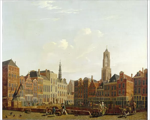Utrecht Town Hall Bridge with Surroundings, 1779. Artist: Ouwater, Isaac (1748-1793)